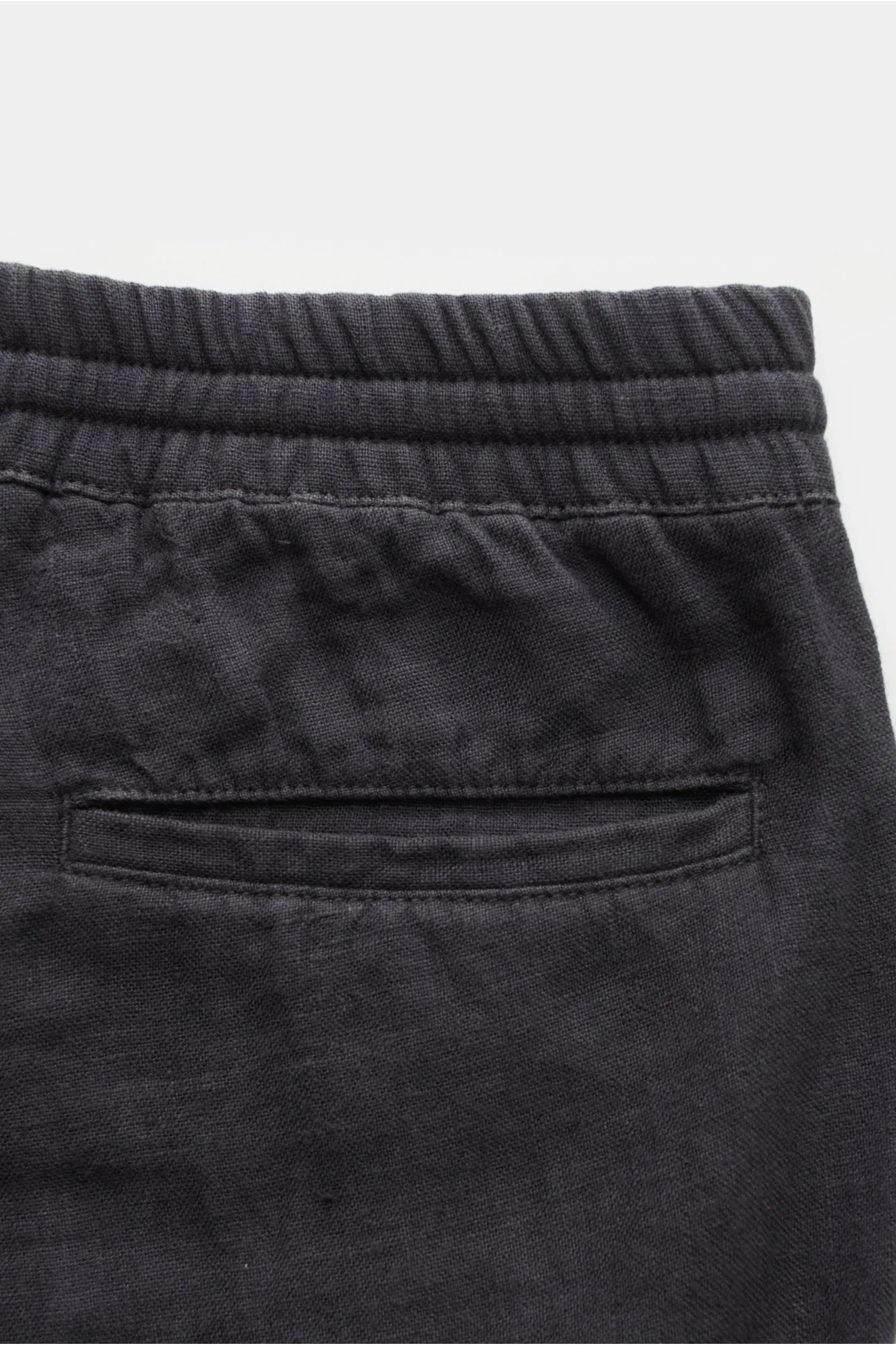 04651/ A TRIP IN A BAG linen cargo jogger pants 'Linen Cargo' anthracite