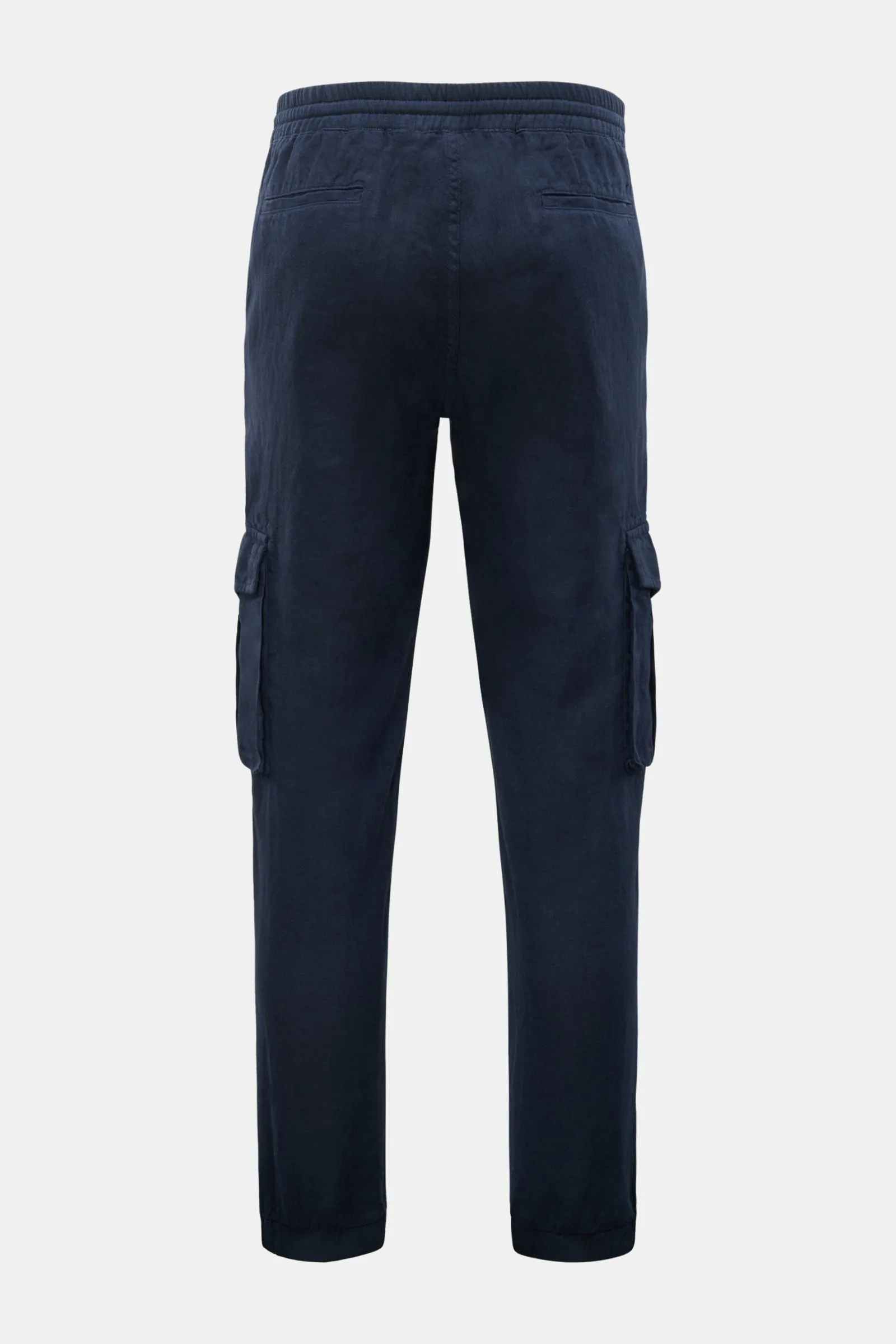 04651/ A TRIP IN A BAG linen cargo jogger pants 'Linen Cargo' navy