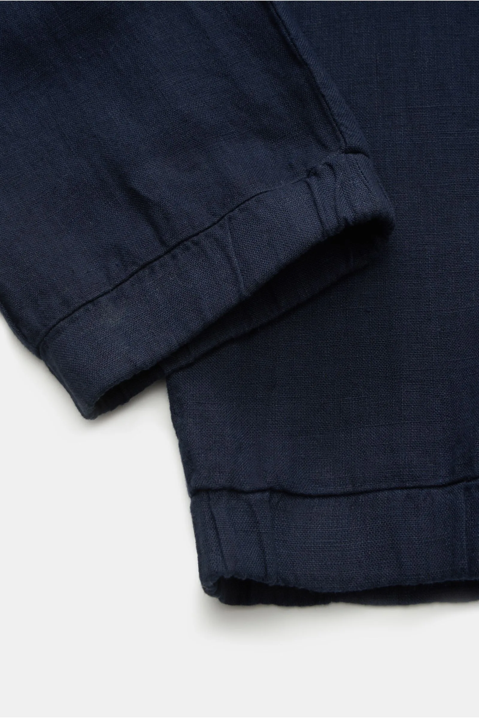 04651/ A TRIP IN A BAG linen cargo jogger pants 'Linen Cargo' navy