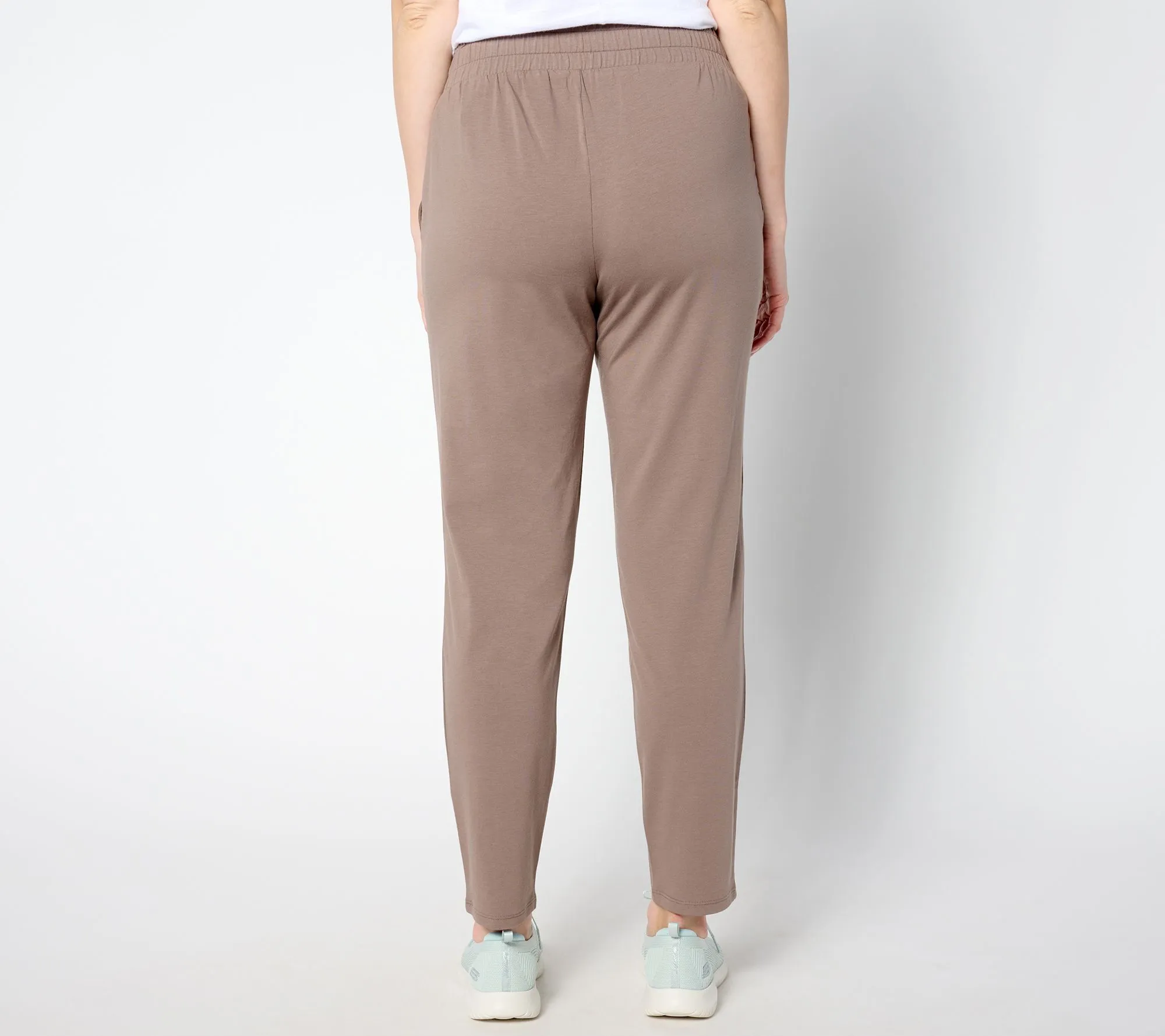 "As Is" AnyBody Petite Set of 2 Cozy Knit Jogger and Tapered Pants