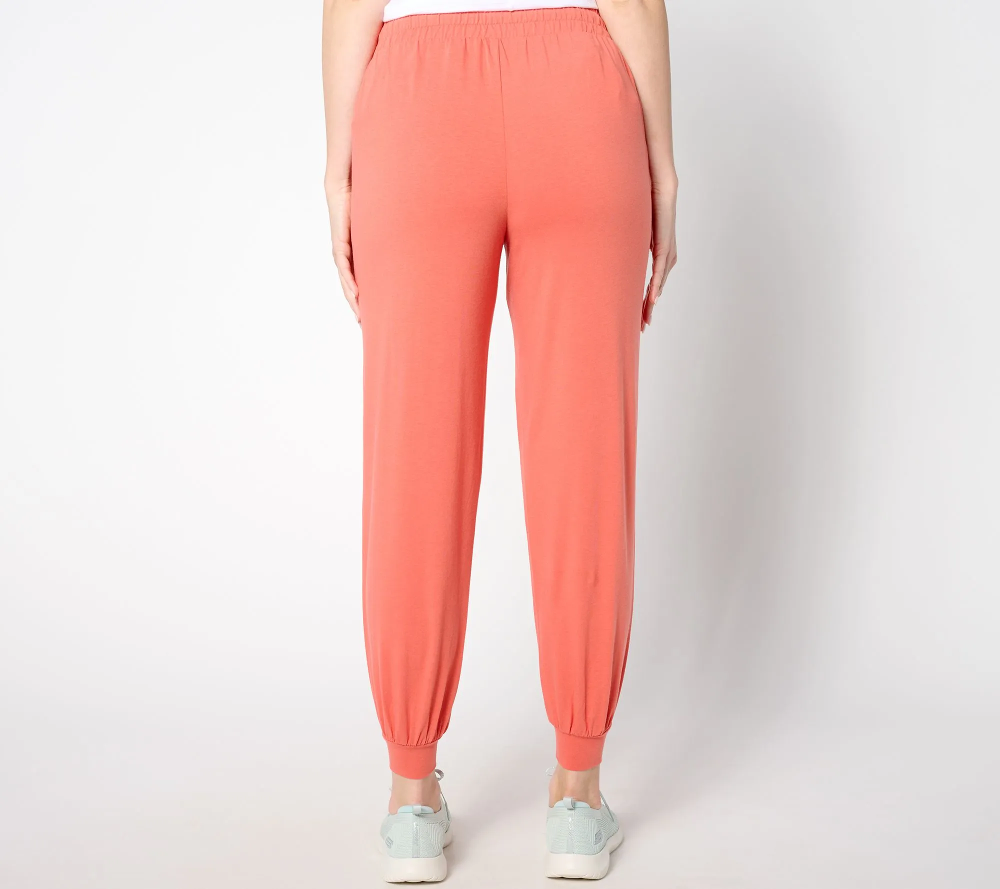 "As Is" AnyBody Petite Set of 2 Cozy Knit Jogger and Tapered Pants