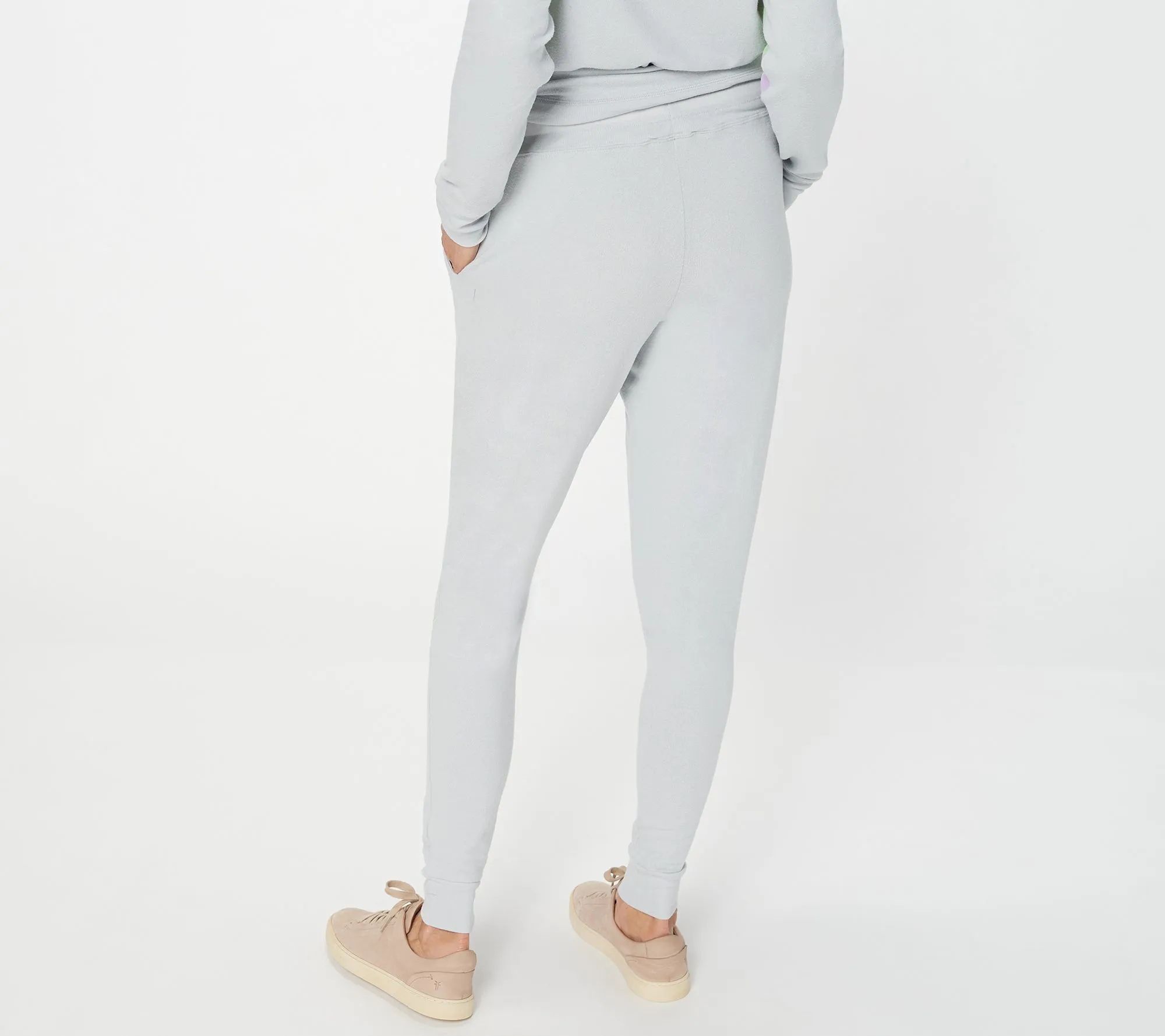 "As Is" Peace Love World Pride Petite Comfy Knit Jogger Pants