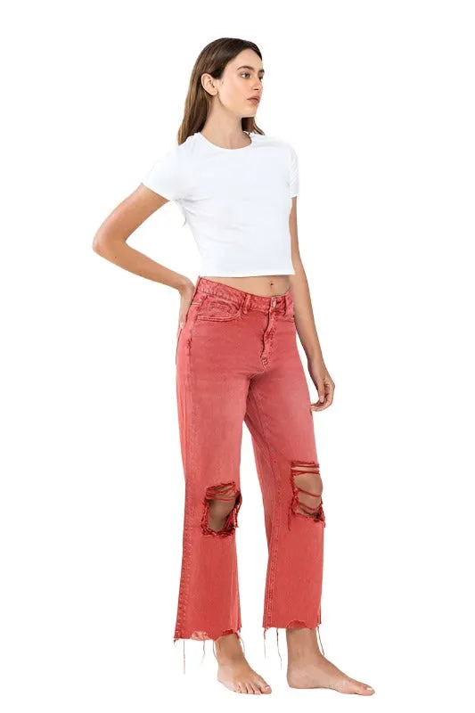 90s Vintage Crop Flare Jeans By Flying Monkey