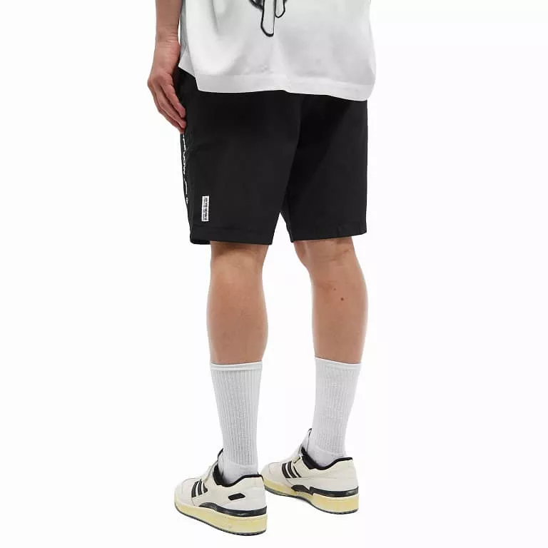 AAPE By Bathing Ape Now Badge Nylon Shorts Black [6947]