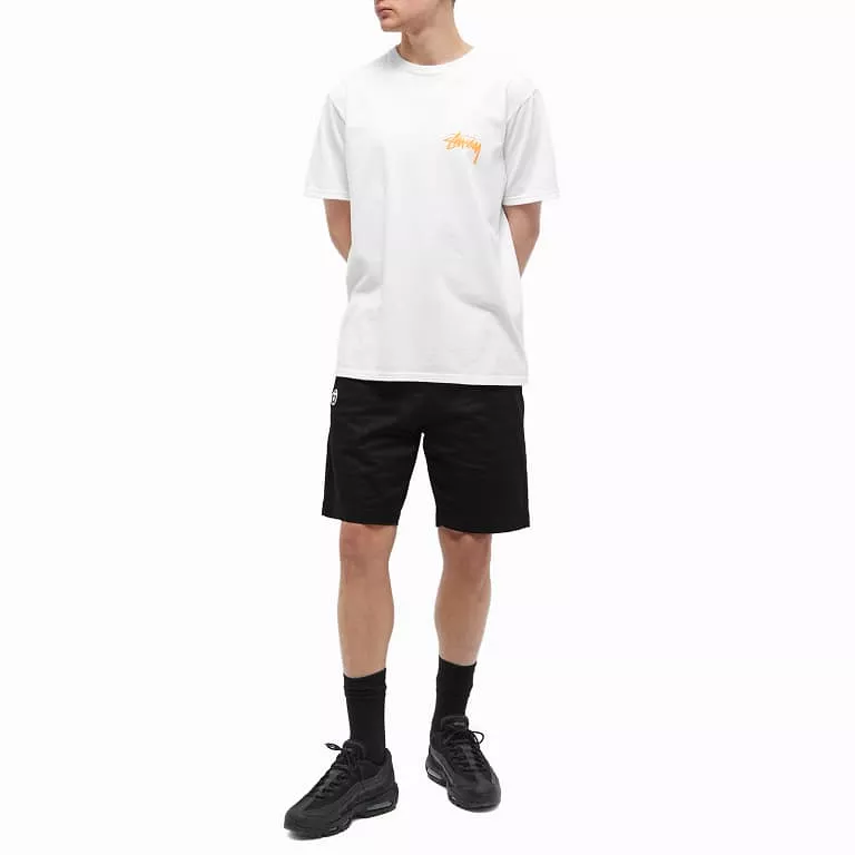 AAPE By Bathing Ape Now Badge Woven Shorts Black [6948]