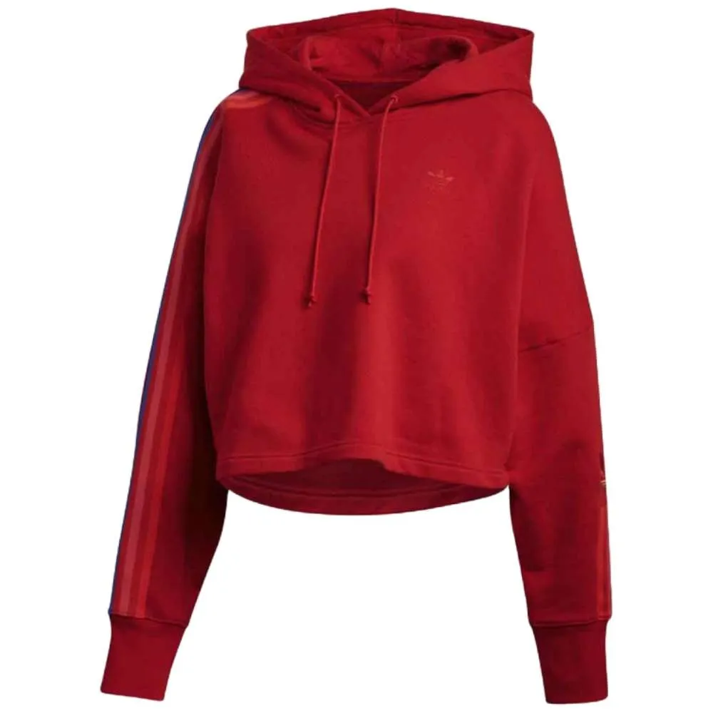 adidas Originals Women’s Adicolor 3D Trefoil Cropped Hoodie