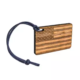 American Flag Bag Tag