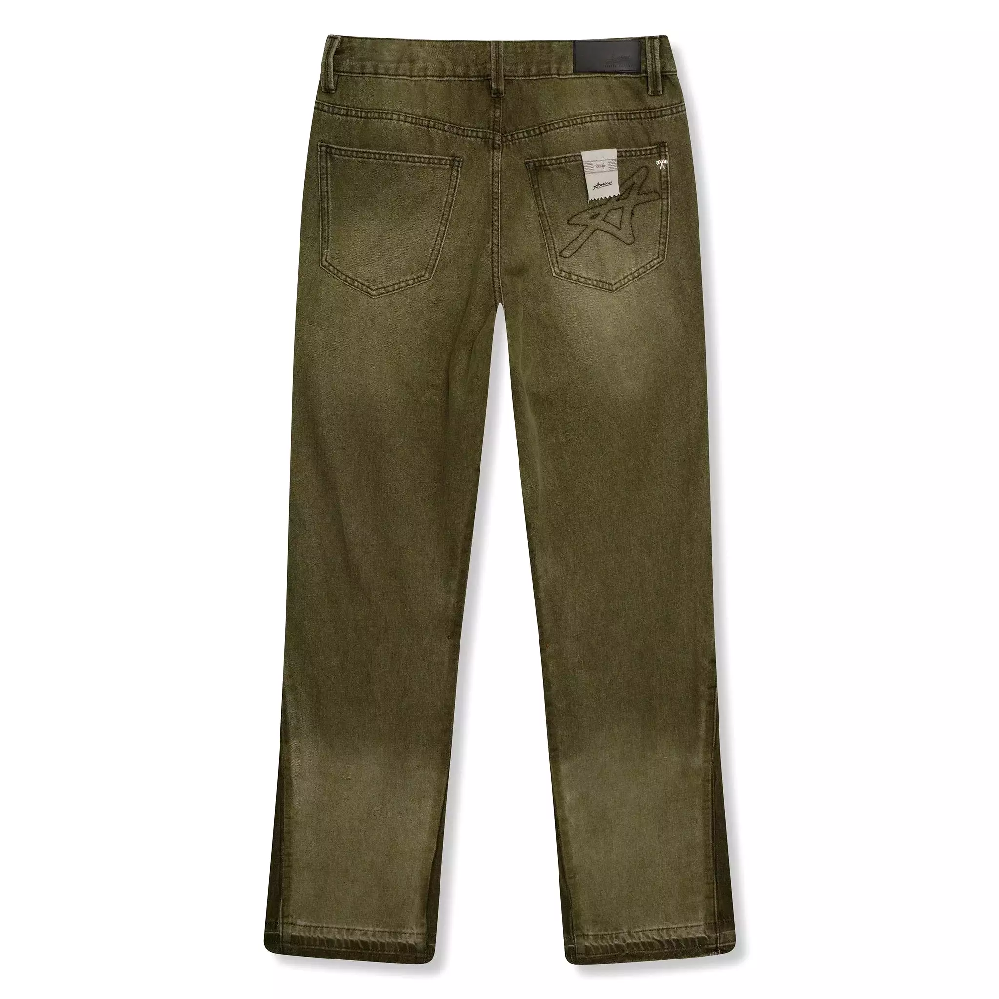 Amicci Adrano Flare Jeans Olive