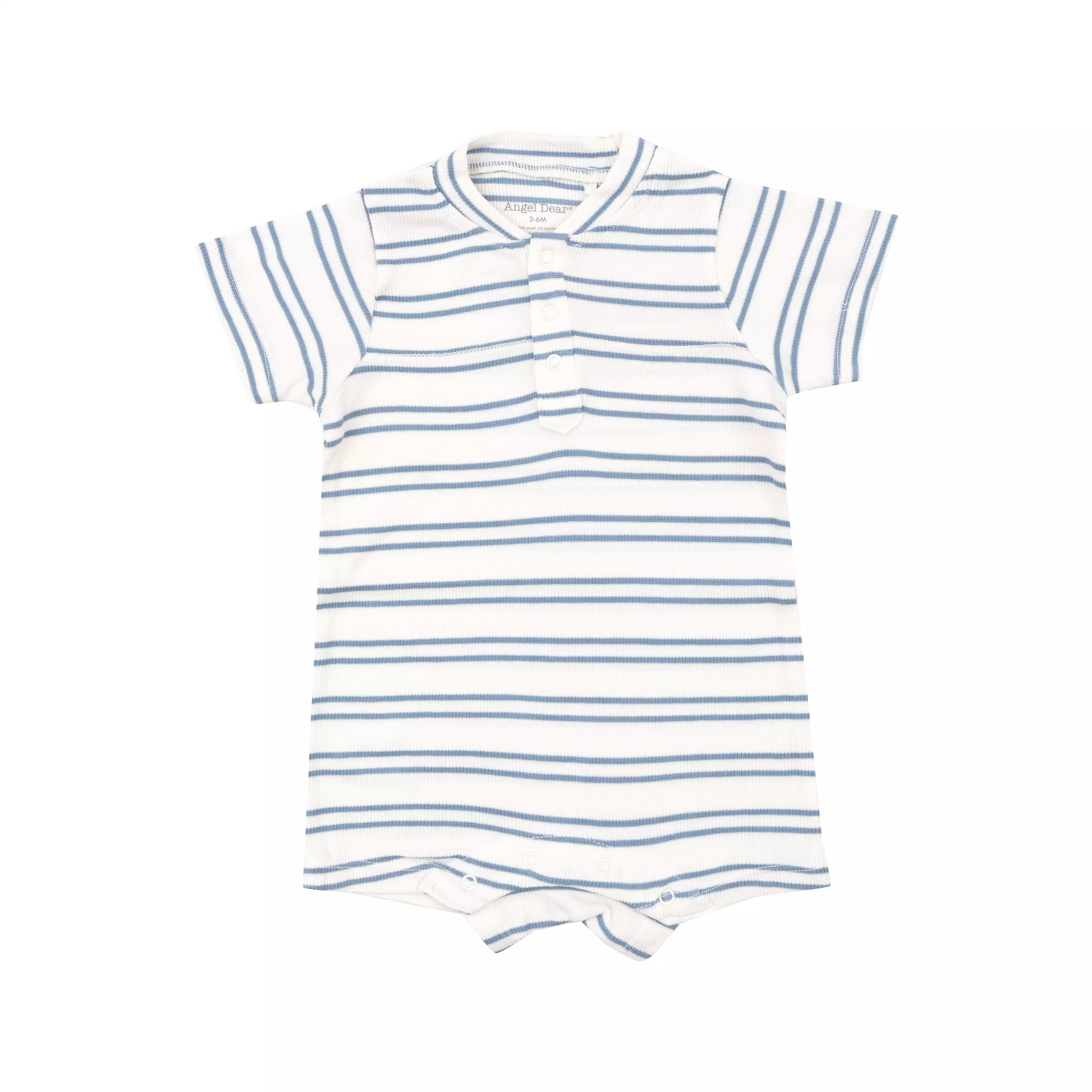 Angel Dear Rib Henley Shortall - Anchor Rib Stripe