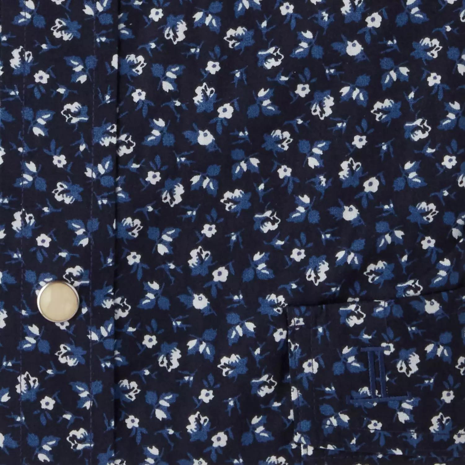 Austin :: Blue On Navy Floral Print