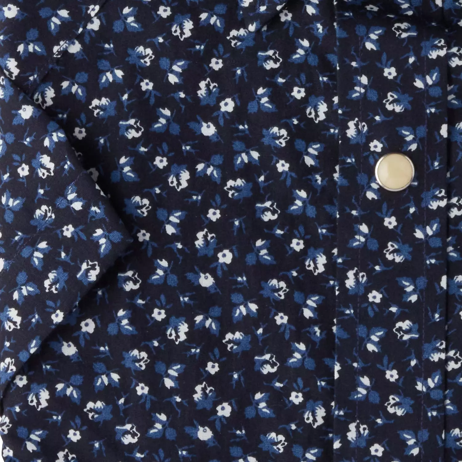 Austin :: Blue On Navy Floral Print