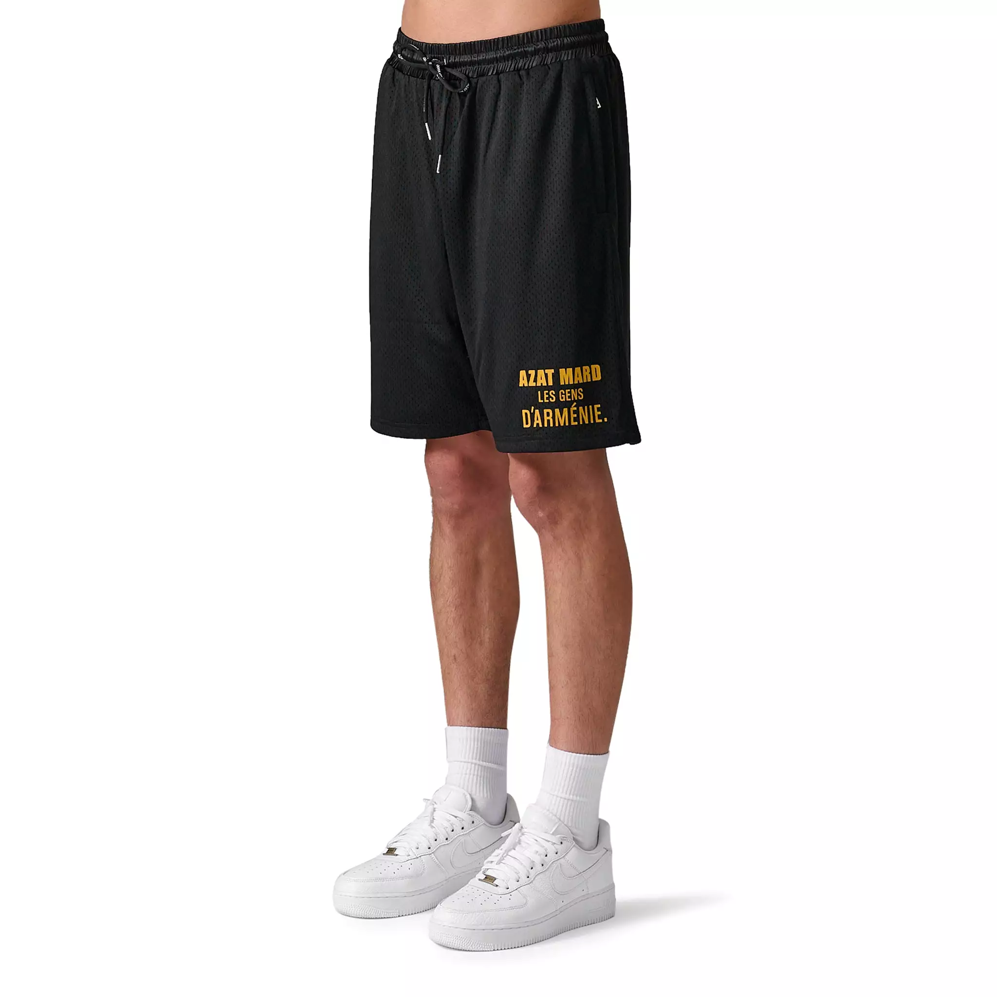 Azat Mard Les Gens Mesh Shorts Black