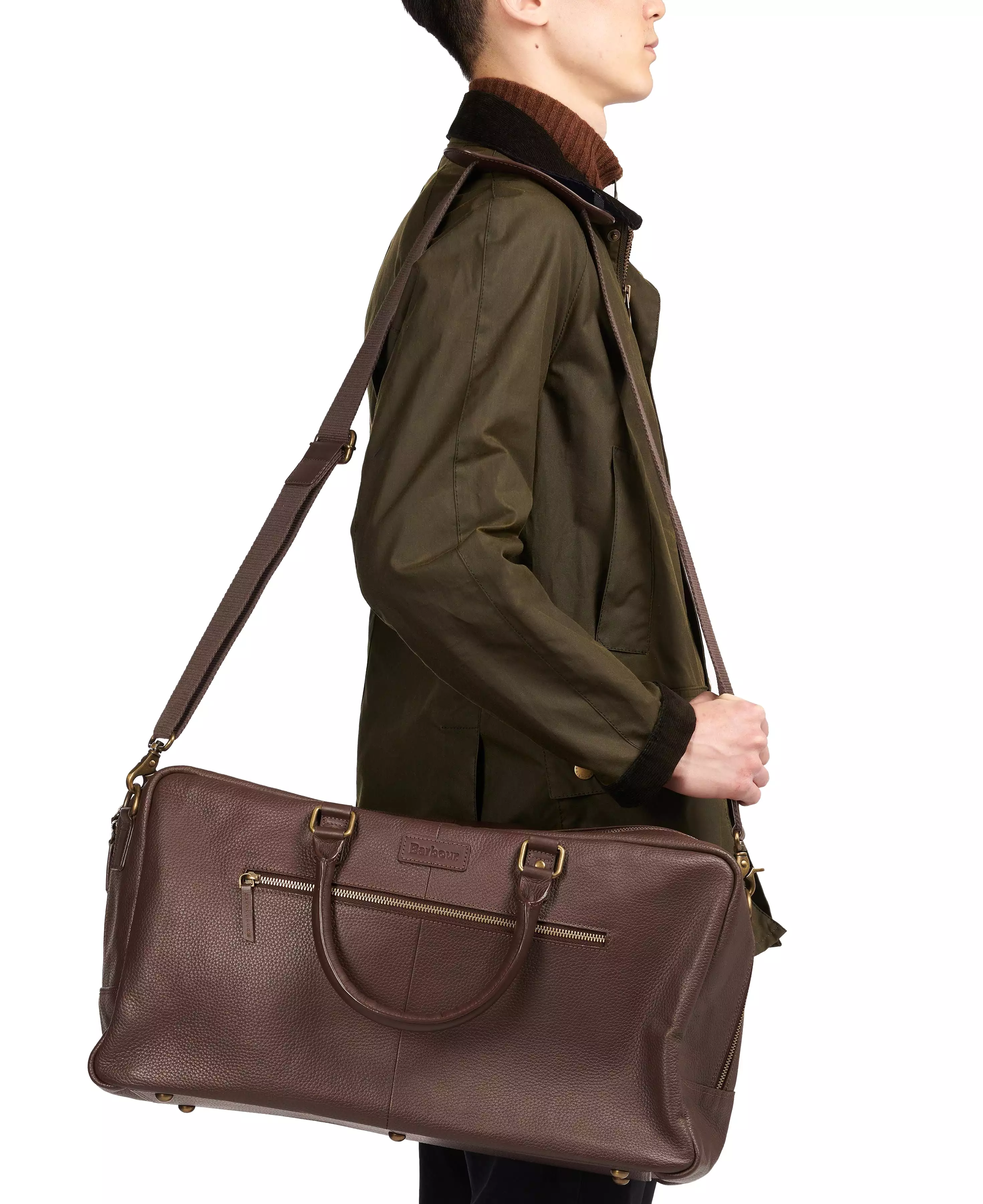 Barbour 'Highgate' Leather Holdall