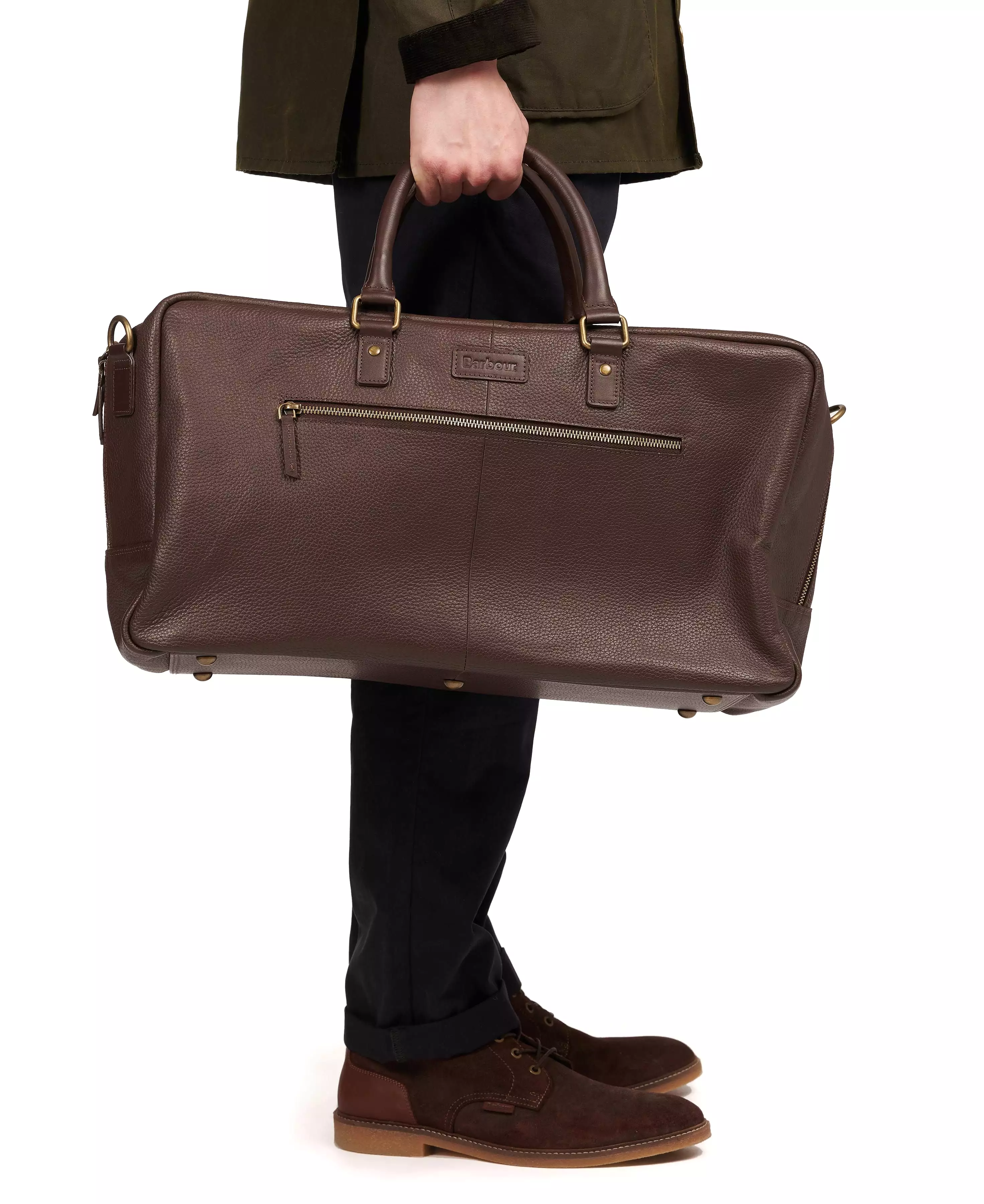 Barbour 'Highgate' Leather Holdall