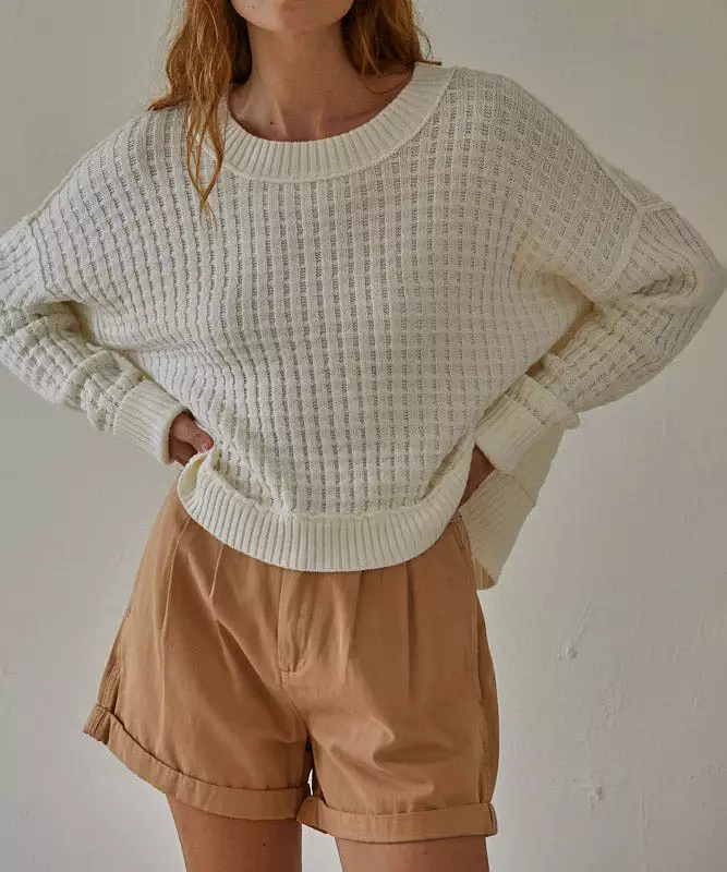 Baylor Pullover - Ivory