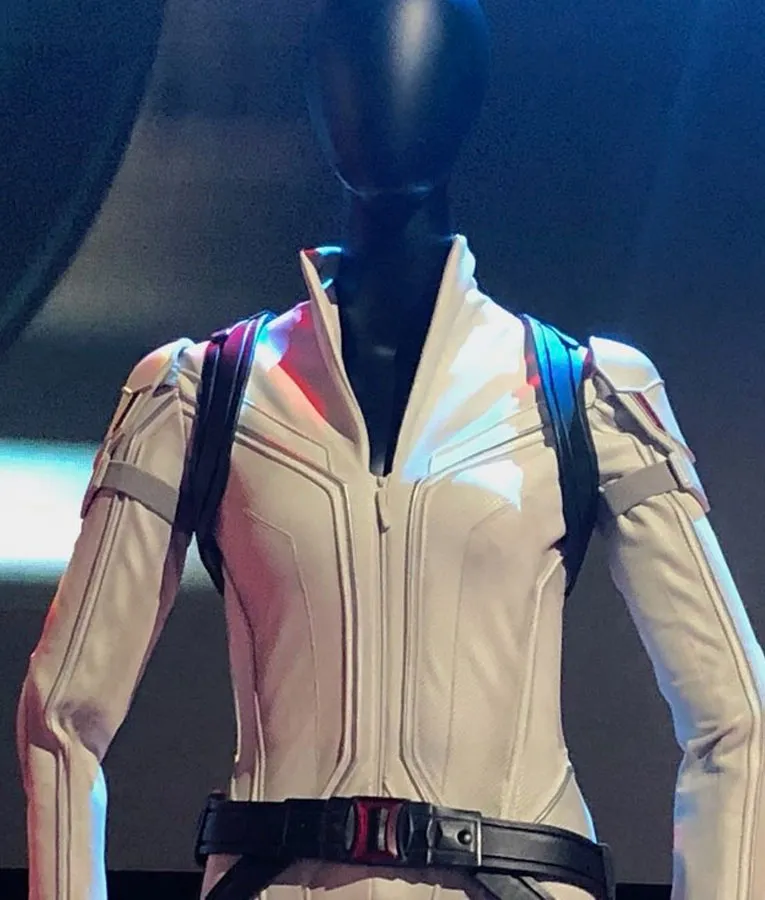 Black Widow White Jacket - Movies Women Jacket