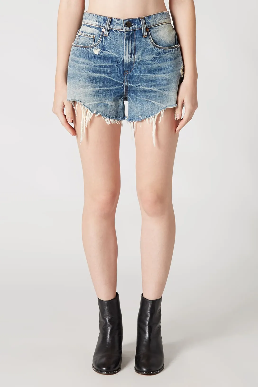 Blank NYC Barrow High Waist Cutoff Denim Shorts