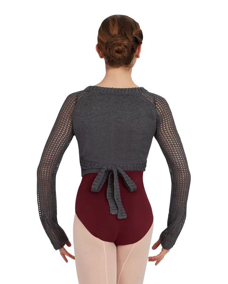 Capezio Knitted Crop Wrap Top