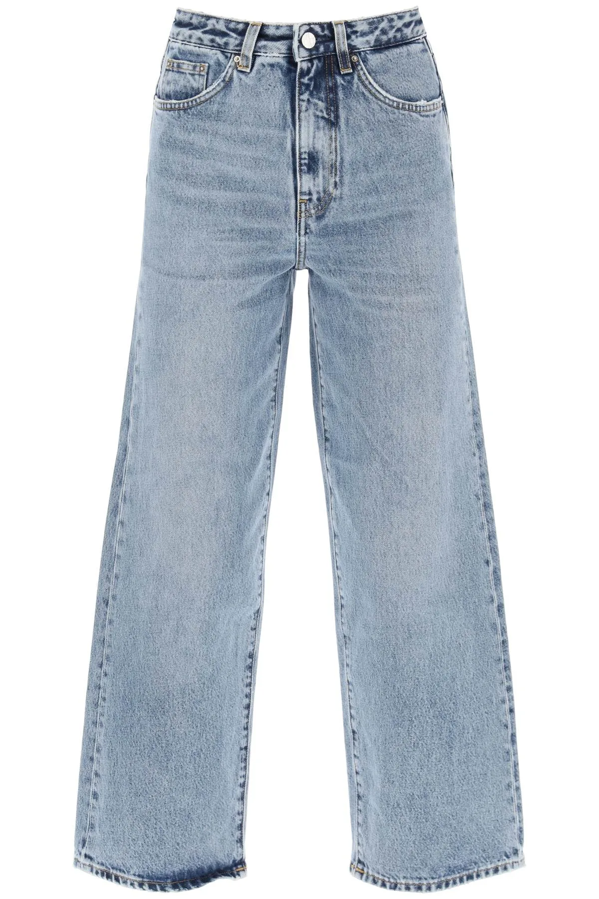 cropped flare jeans 222 230 741 32 WORN BLUE