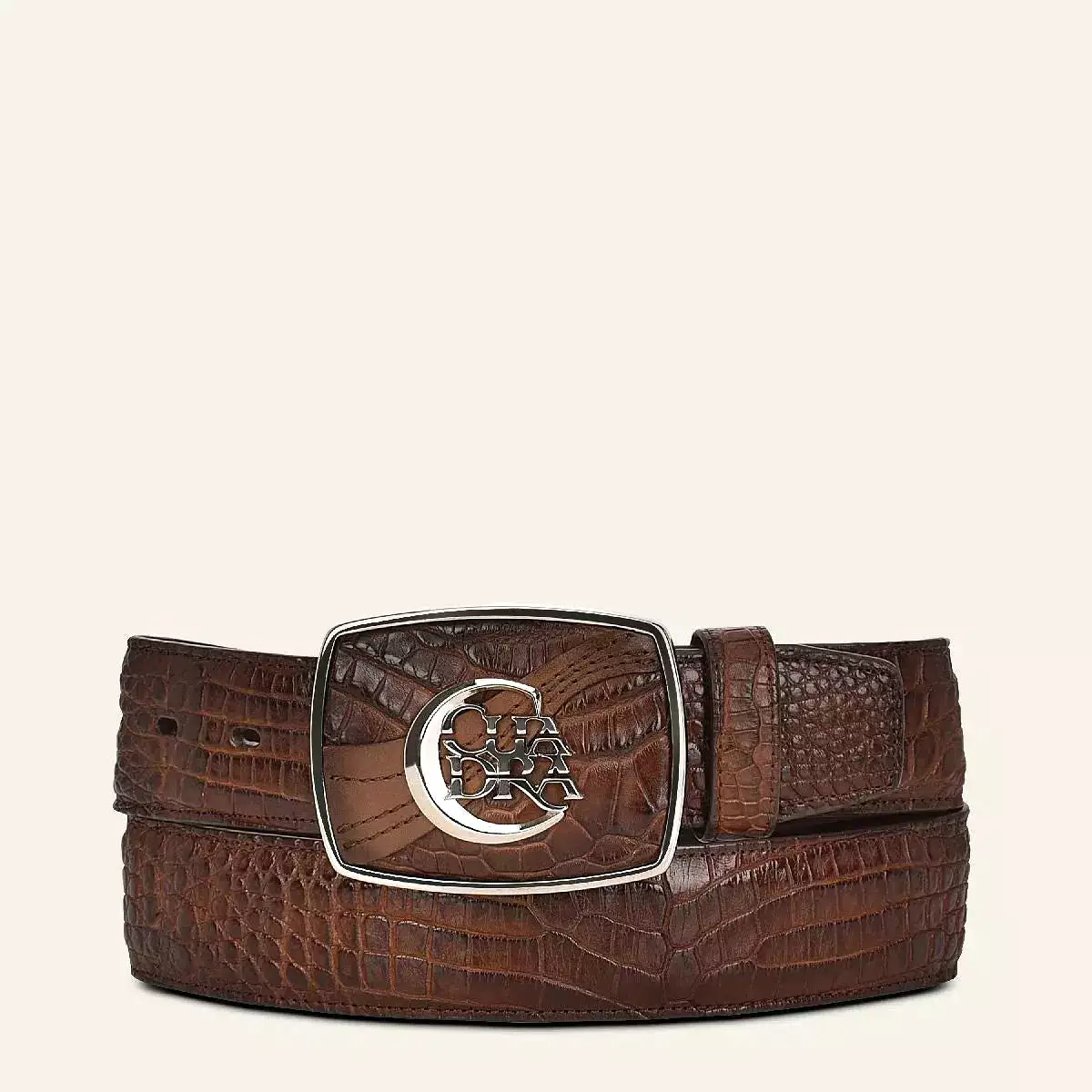 CV499MO - Cuadra brown western fashion Moreleti belt for men