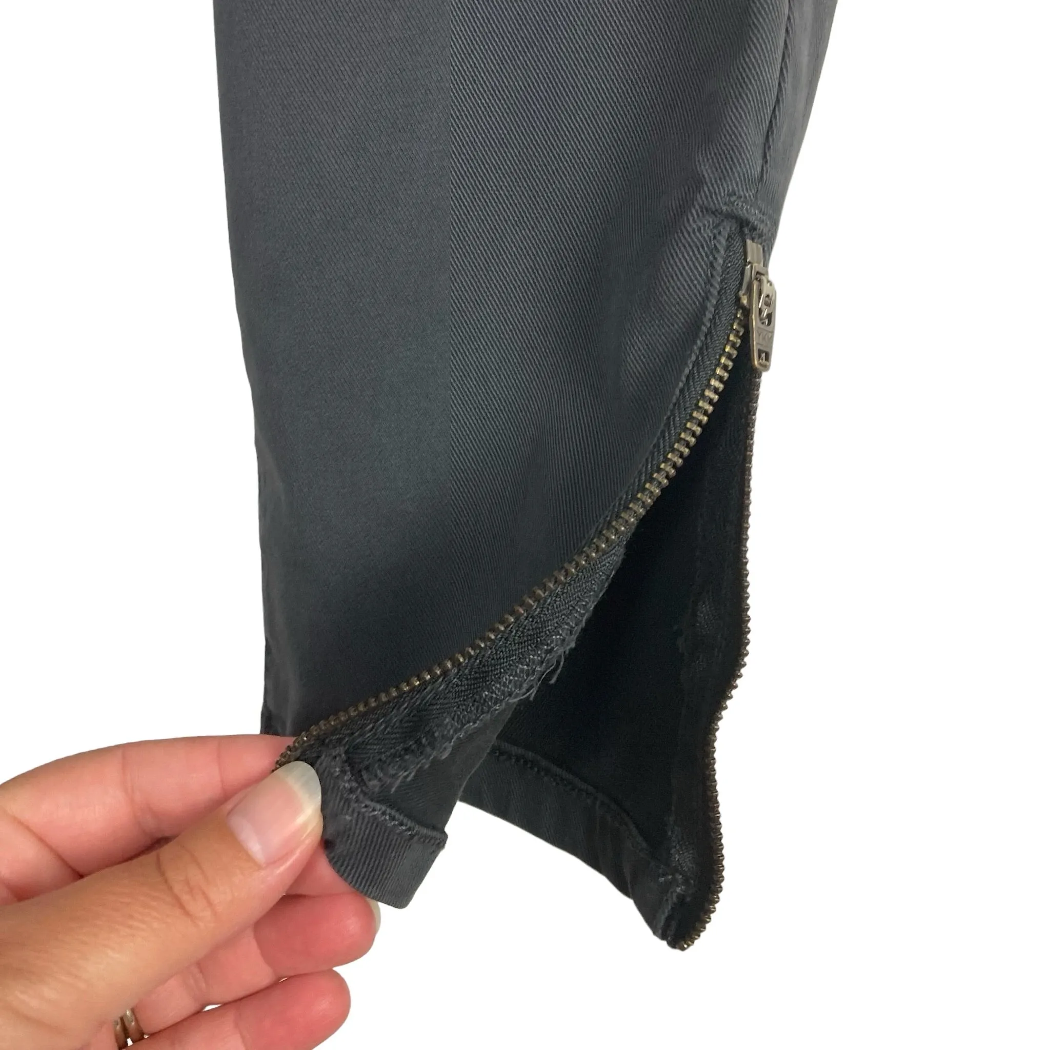 Daily Ritual Grey Cargo Zipper Hem Pants NWT- Size 12 (Inseam 28”)