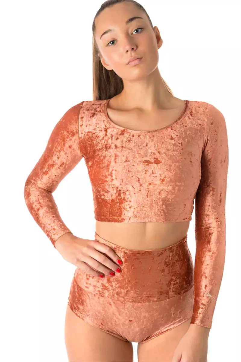 Dragonfly Pavi Crop Top - Velvet Bronze