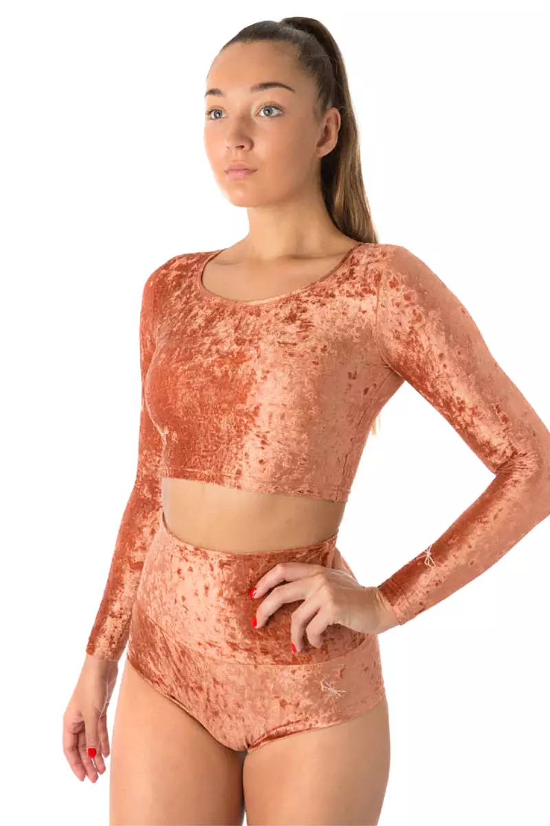 Dragonfly Pavi Crop Top - Velvet Bronze