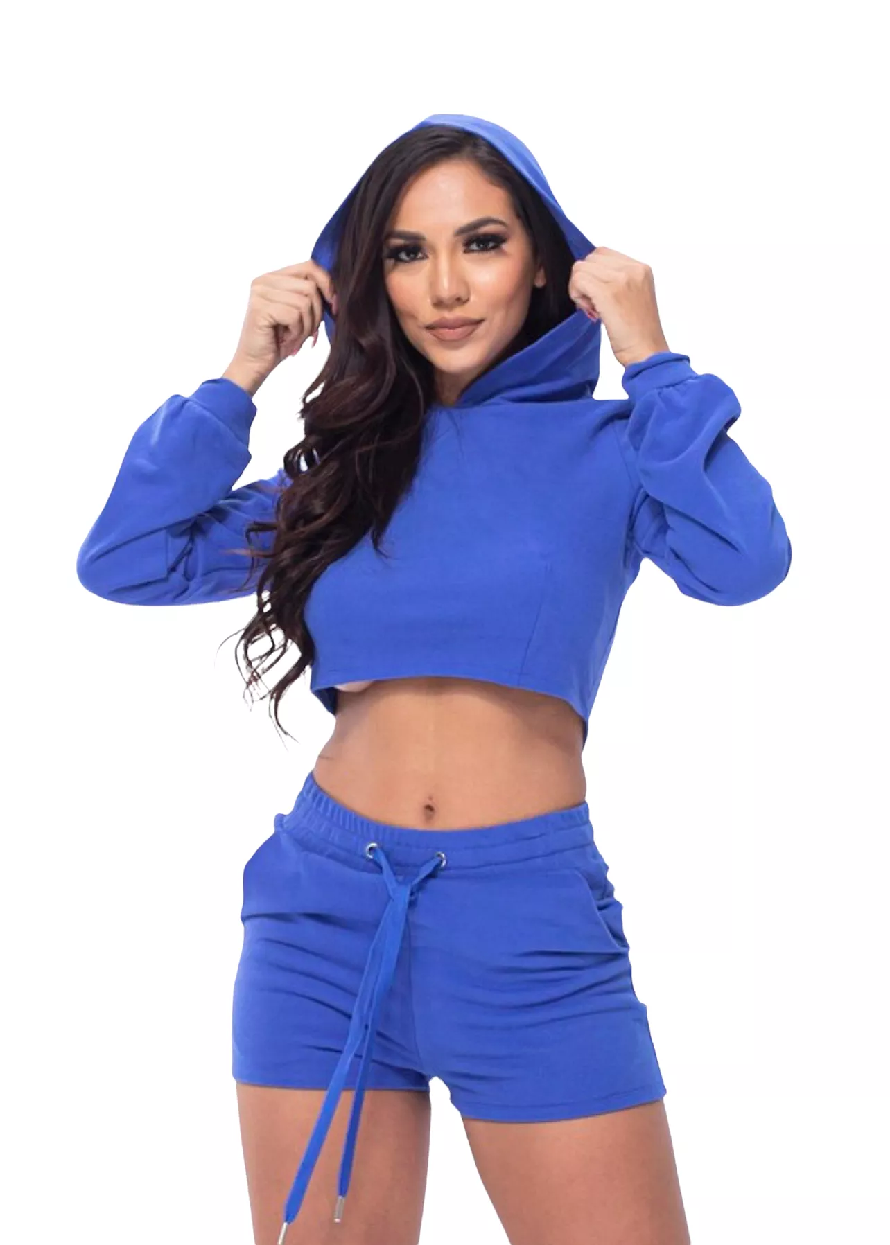 Feddy Royal Blue 2 Piece Shorts Set