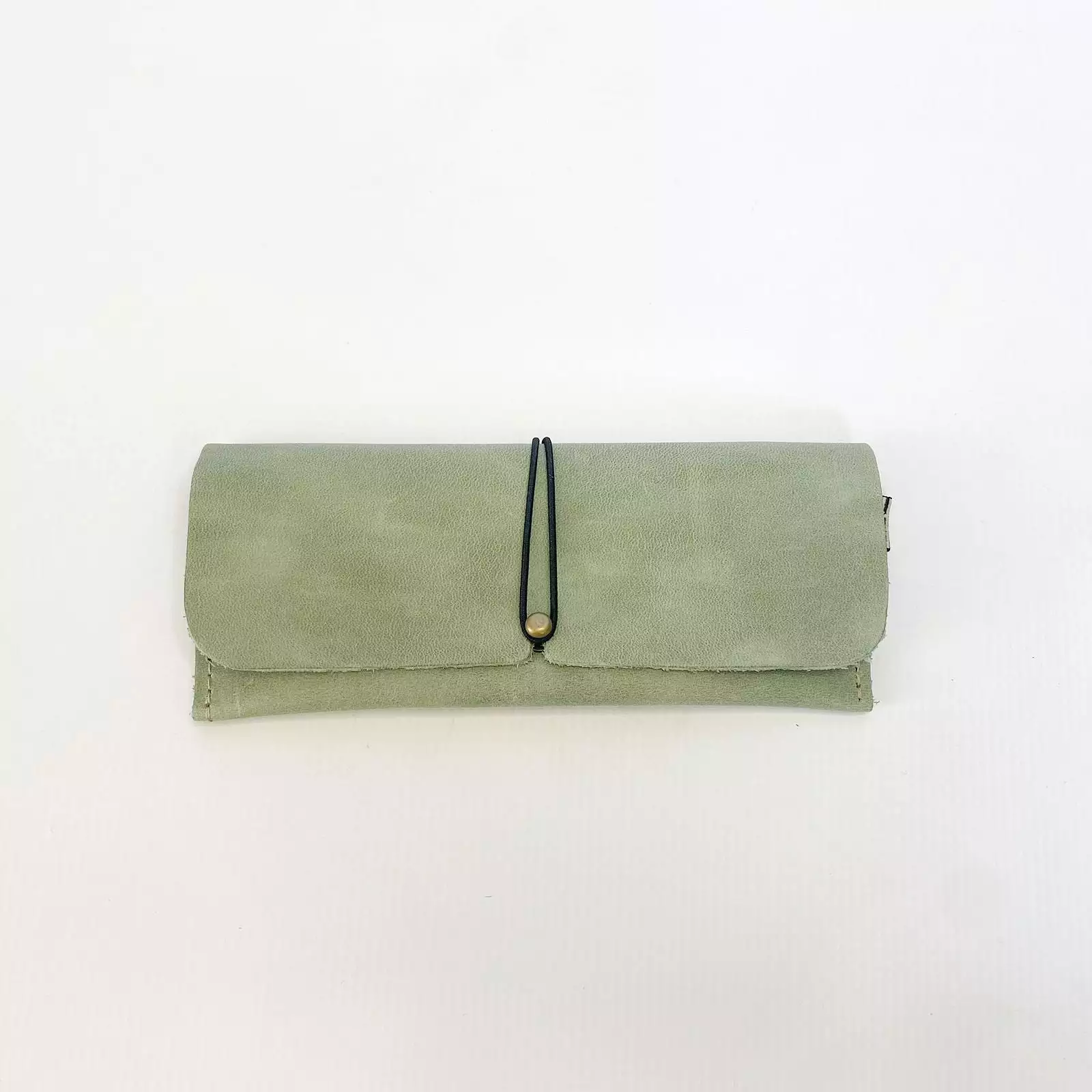 Gia leather sage sunglass pouch