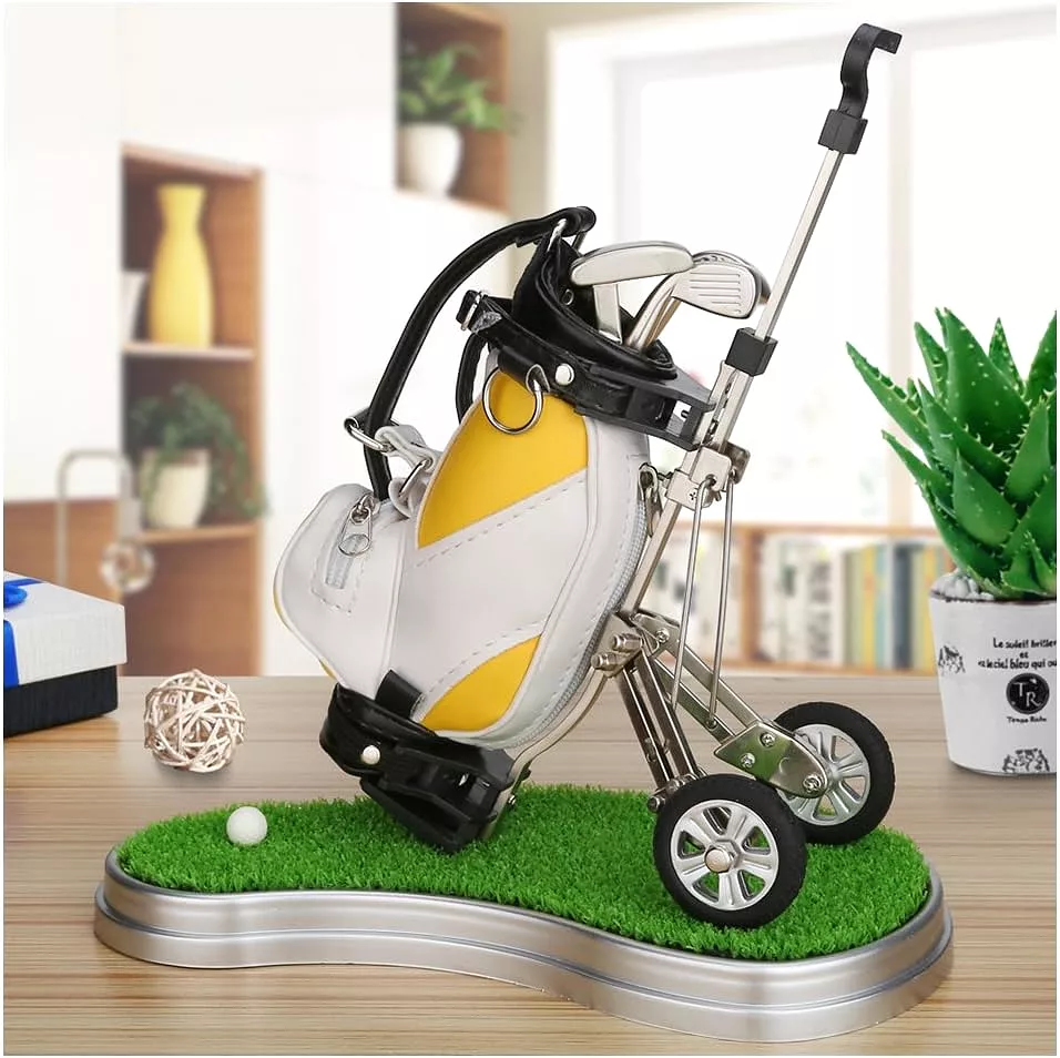 Golf Accessories Desk Decoration Cool Unique Golf Bag Pen Holder Gifts Souvenirs - 10L0L