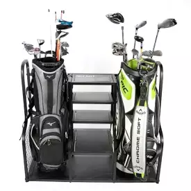 GolfBays Dual Bag Display Storage Organiser