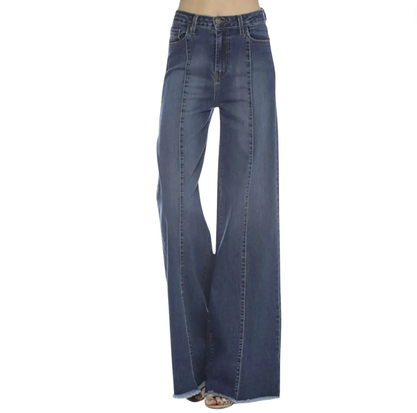 High Waist Flare Leg Denim Jeans Made in USA