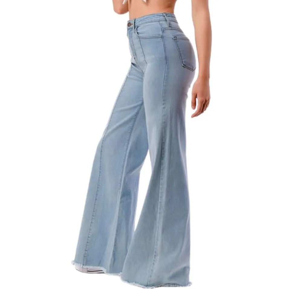 High Waist Flare Leg Denim Jeans Made in USA