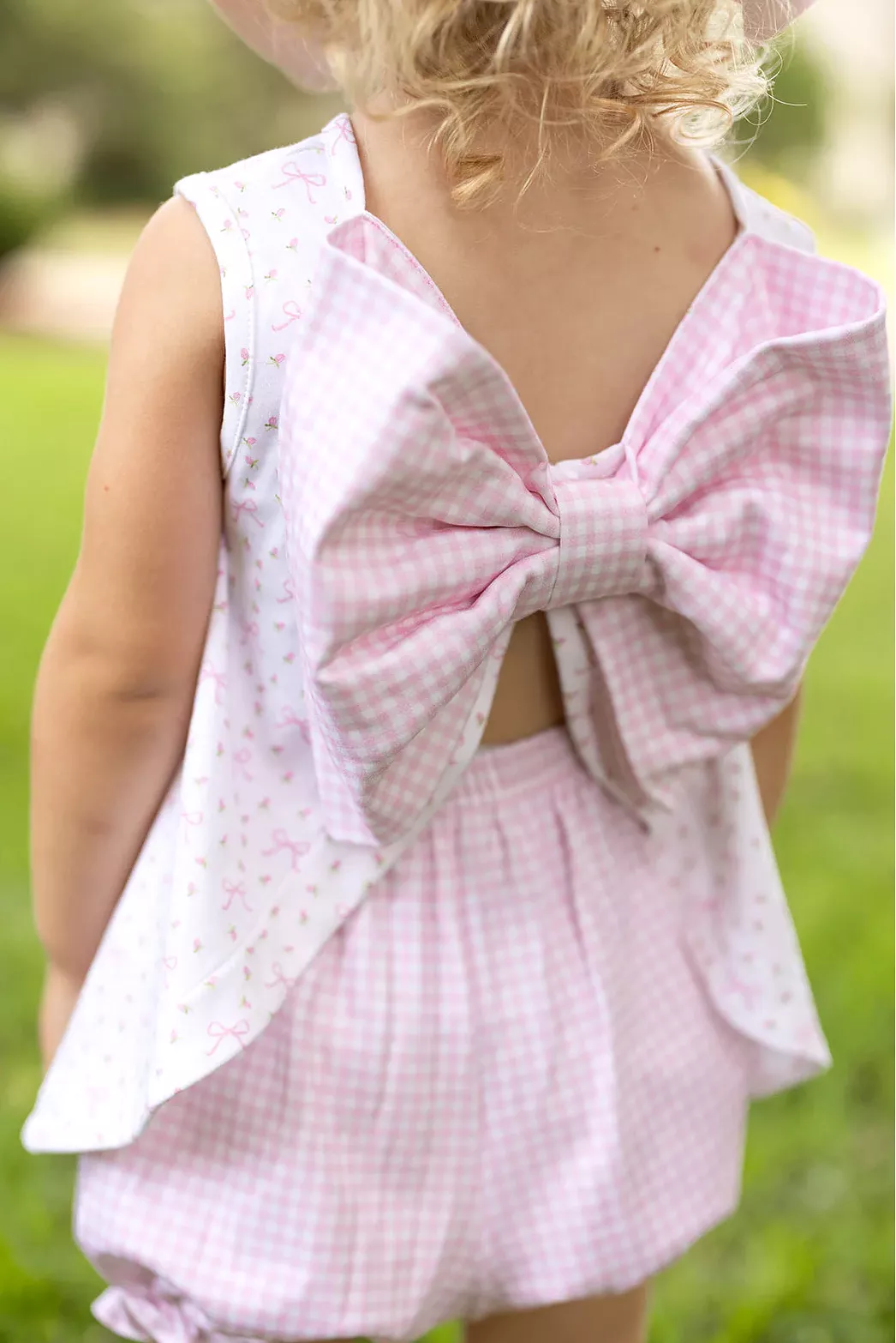 James & Lottie - Lottie Knit Bloomer Set- Rosebuds and Bows