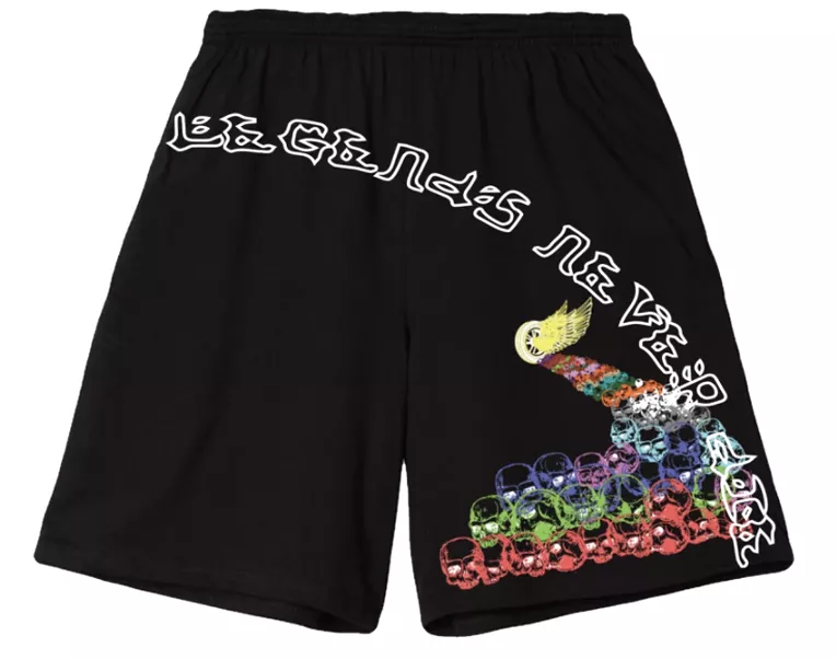 Juice Wrld x Vlone Legends Never Die Shorts Black