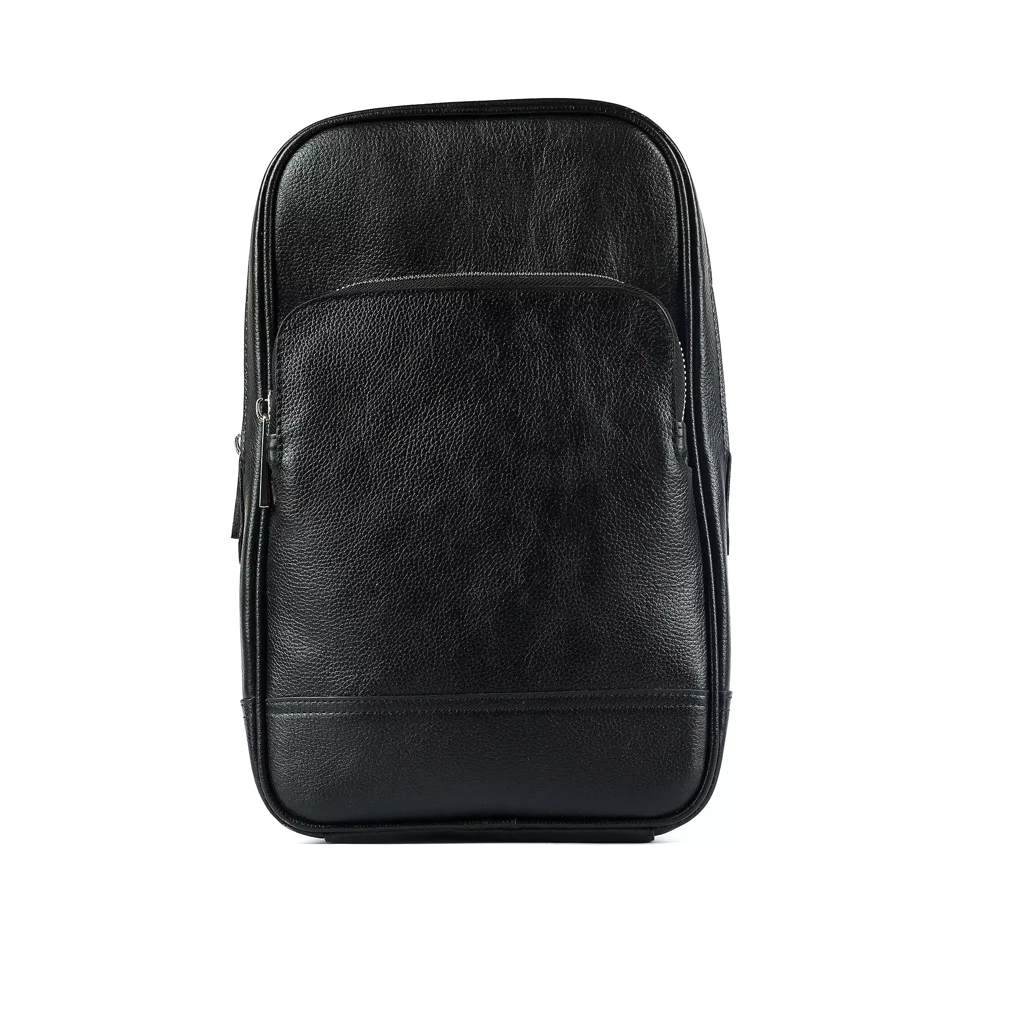 Leather Travel Bag C-TRAVEL BAG-2 BLACK