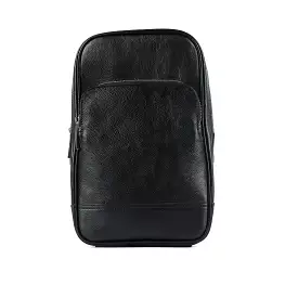 Leather Travel Bag C-TRAVEL BAG-2 BLACK