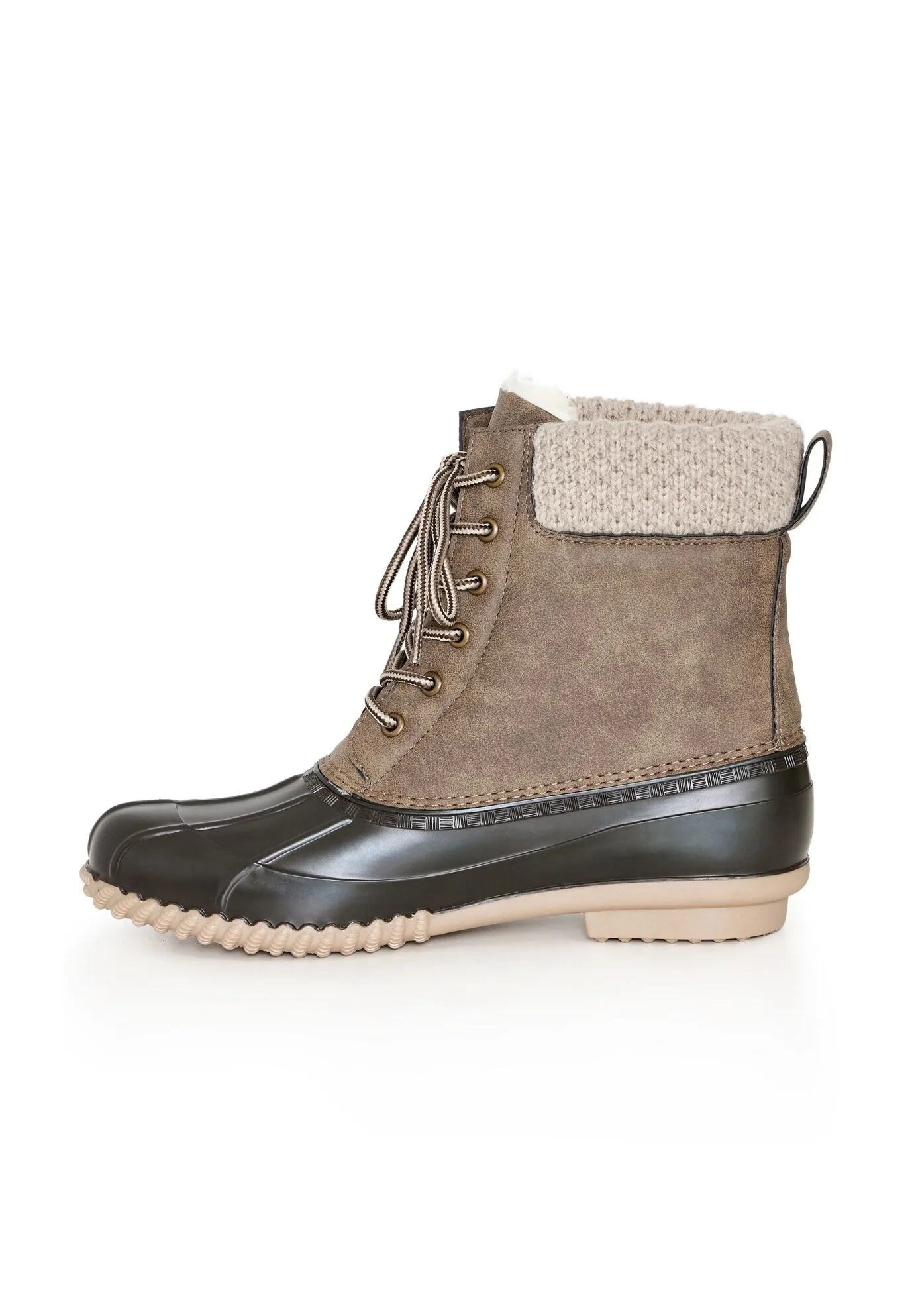 Lexi Sweater Trim Weather Boot