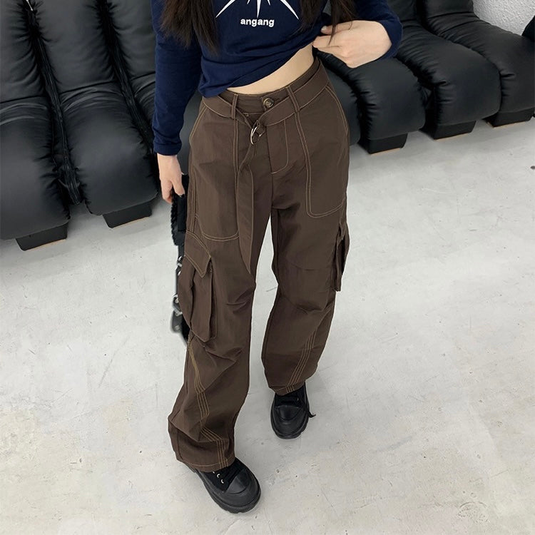 Line Stitch Cargo Pants