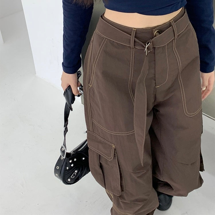 Line Stitch Cargo Pants