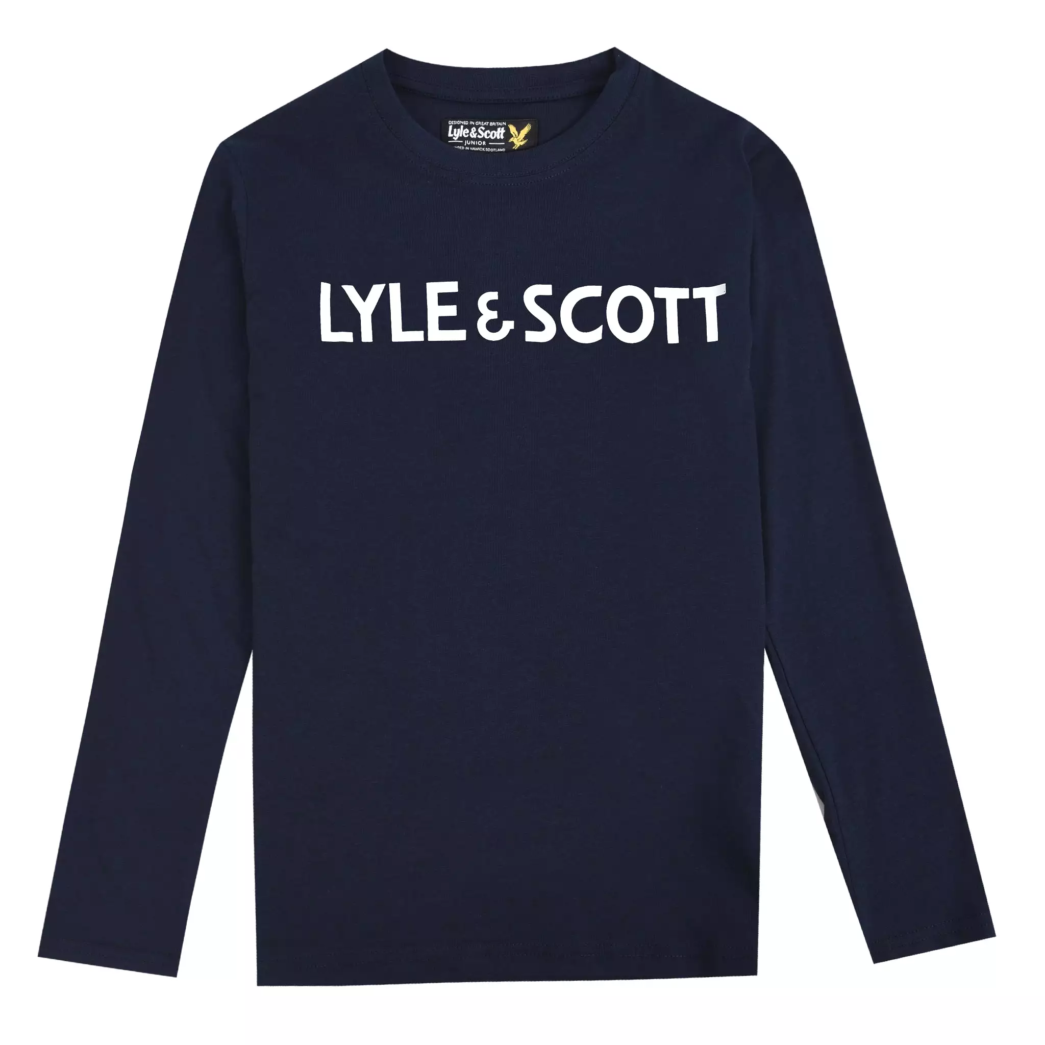 Lyle & Scott 'Text Tee' Long Sleeved T-Shirt