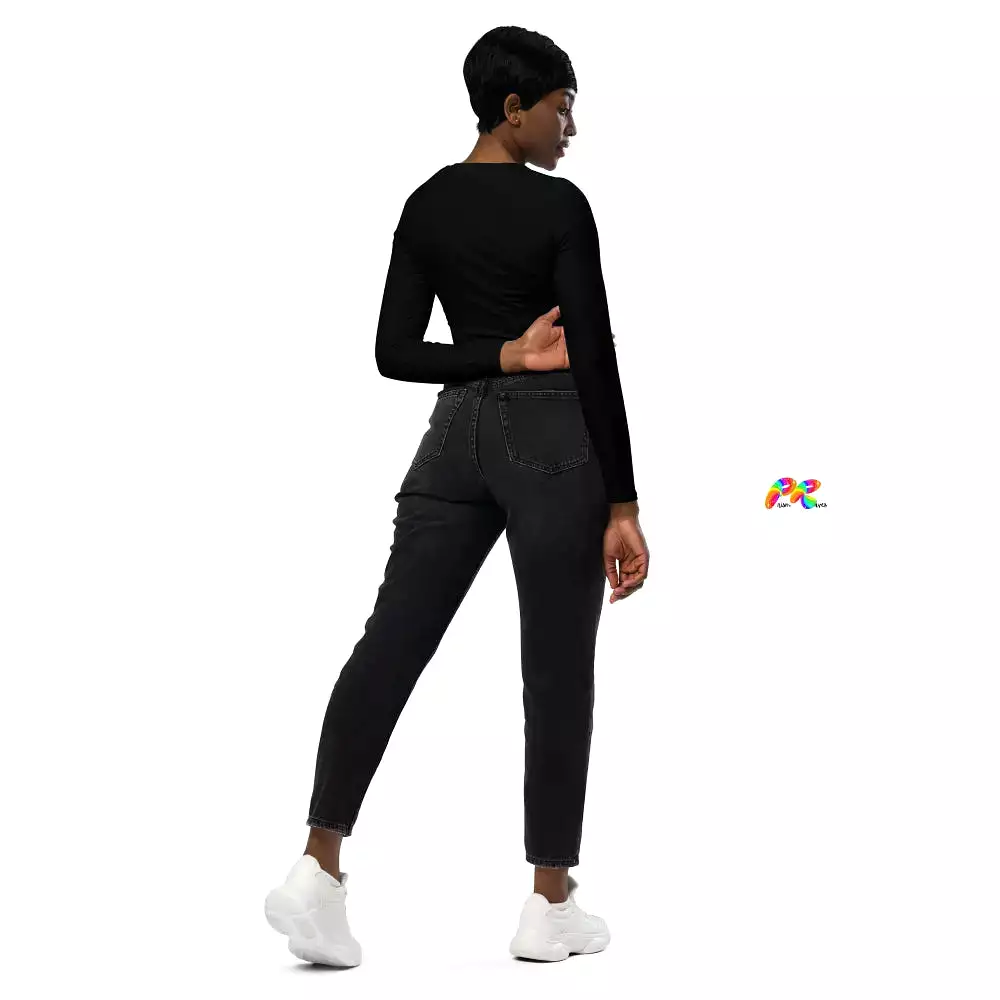 Meditative Chakra Long Sleeved Crop Top