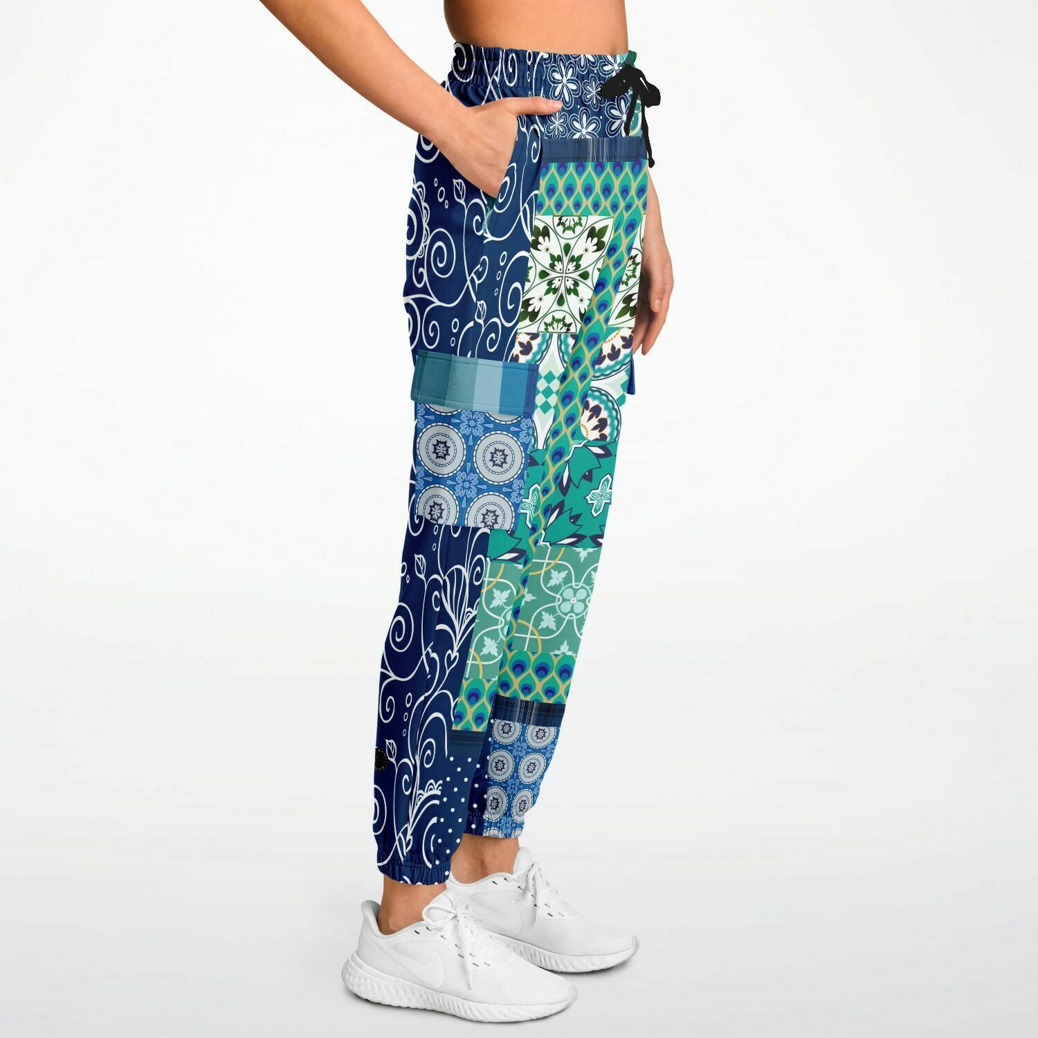 Mykonos Floral Patchwork Unisex Cargo Sweats