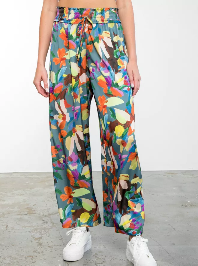 Mystic Floral Wide Leg Pant