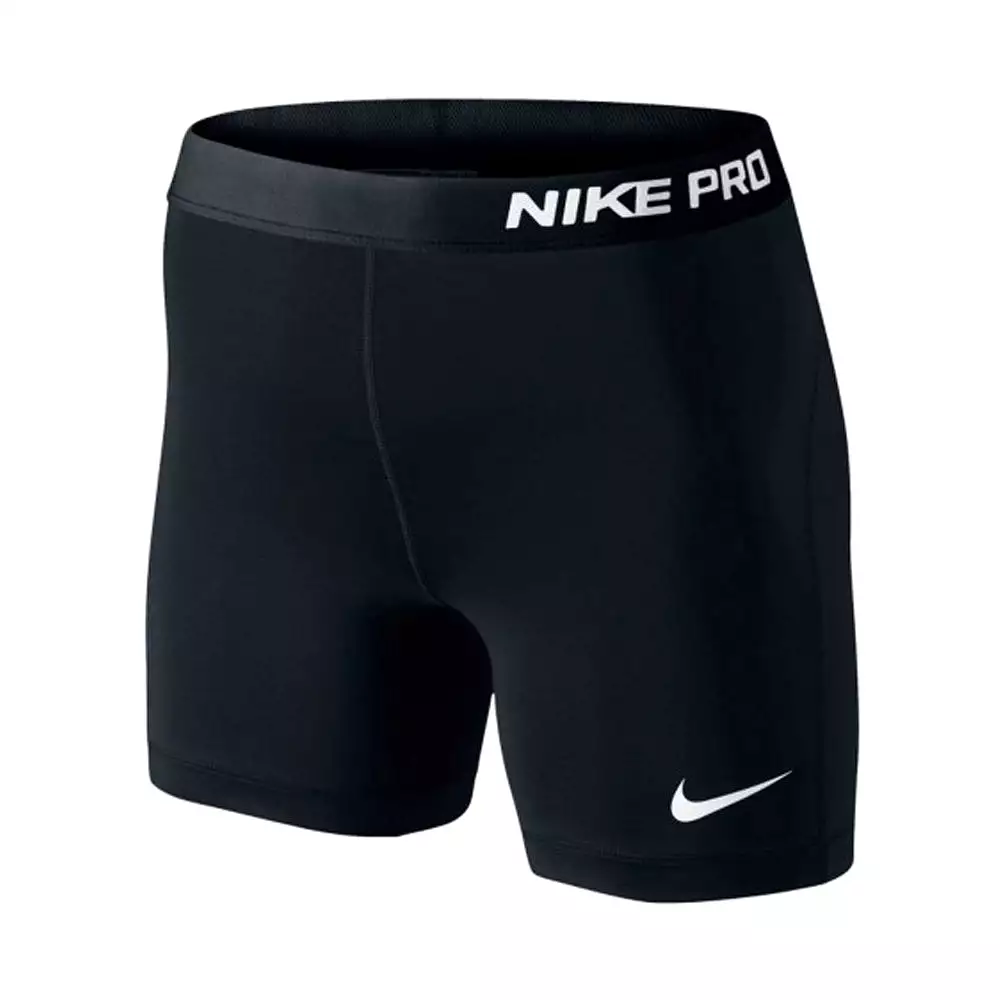 Nike Womens Pro 5 Compression Shorts Black/White