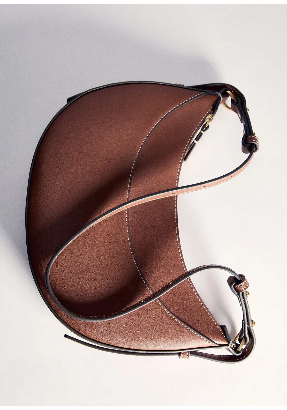 Oval short handle bag