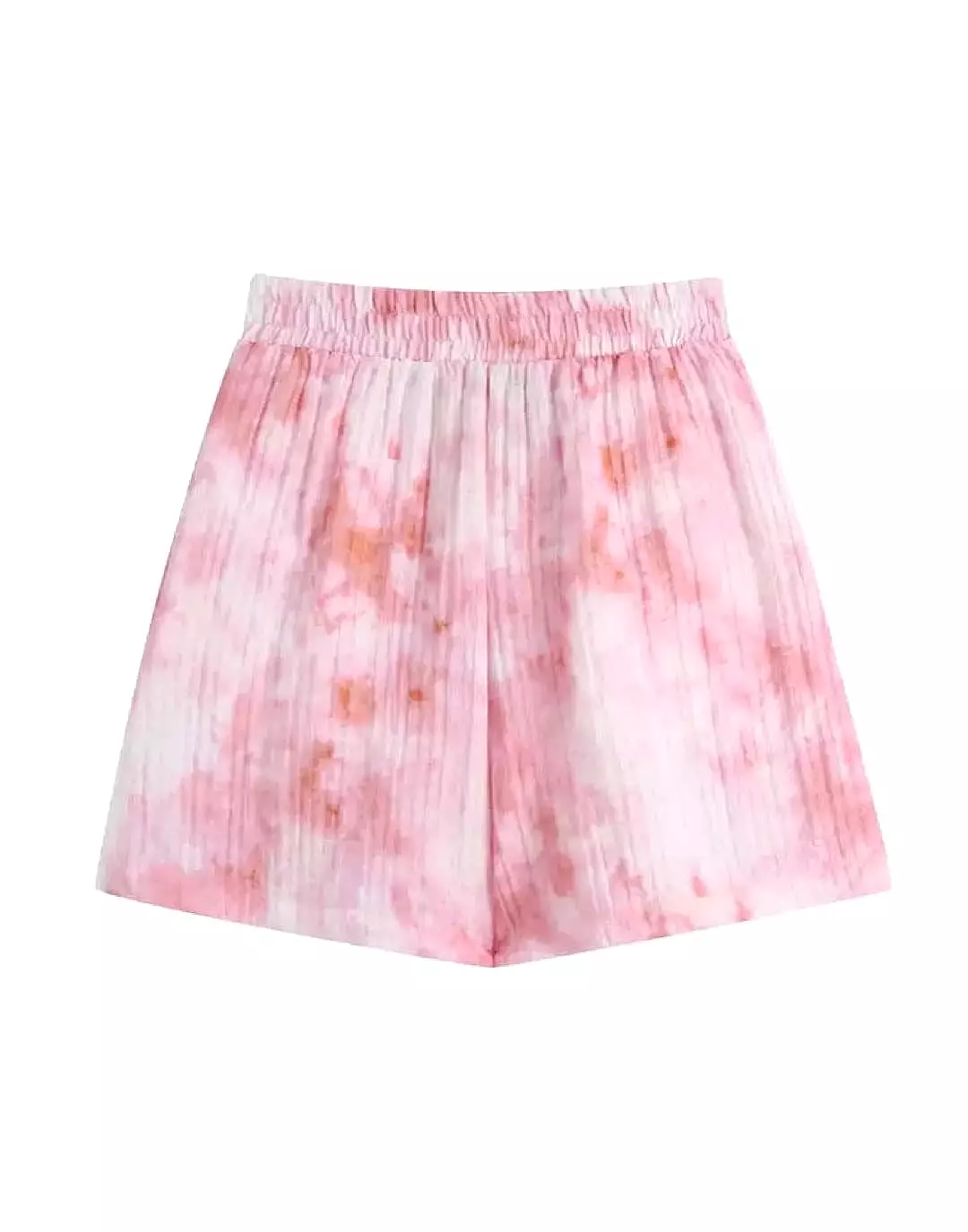 Pink Tie-Dye Shorts Set