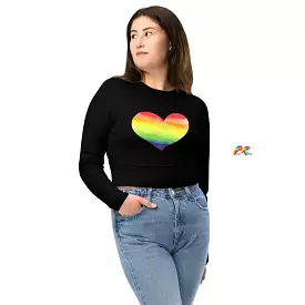 Pride Heart Long Sleeved Crop Top