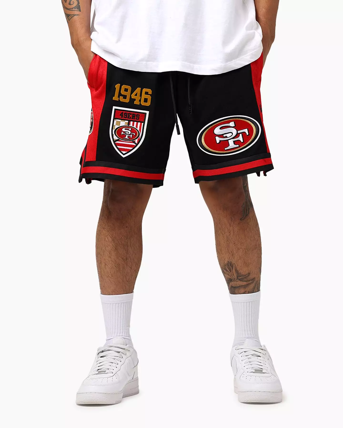 Pro Standard San Francisco 49ers Fast Lane 2.0 Shorts Black/Red