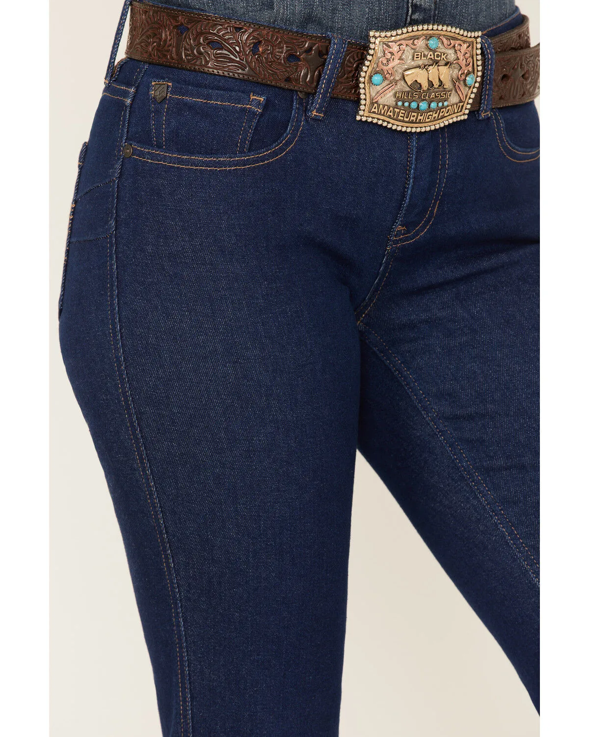 Product Name:  RANK 45® Women's Dark Wash Mid Rise Flare Jeans